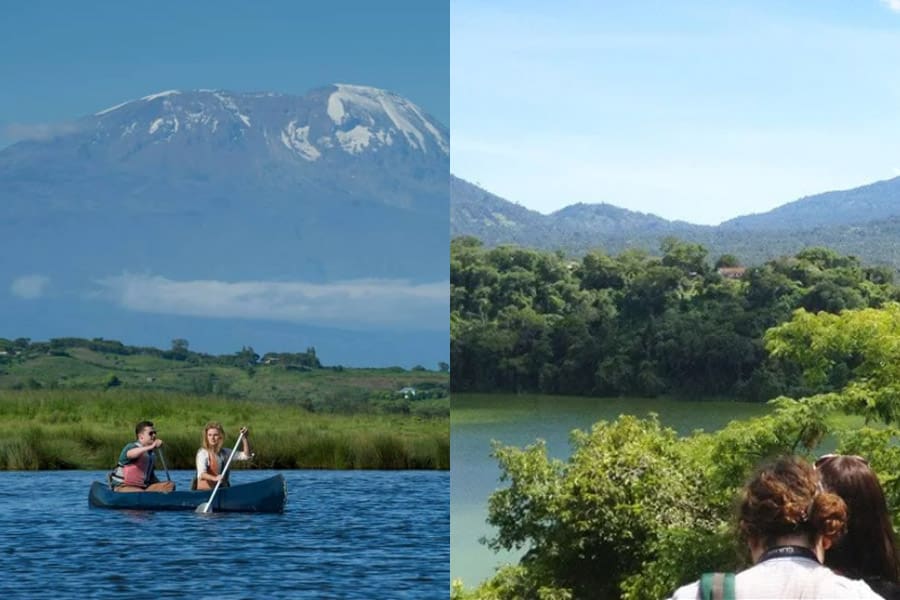 Lake Duluti walk and canoeing